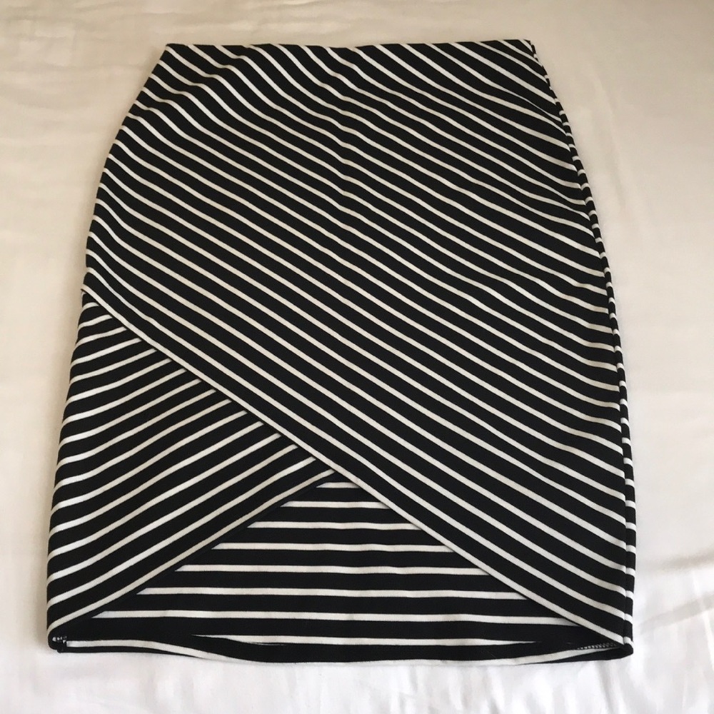 Devoted Luxury Apparel striped skirt